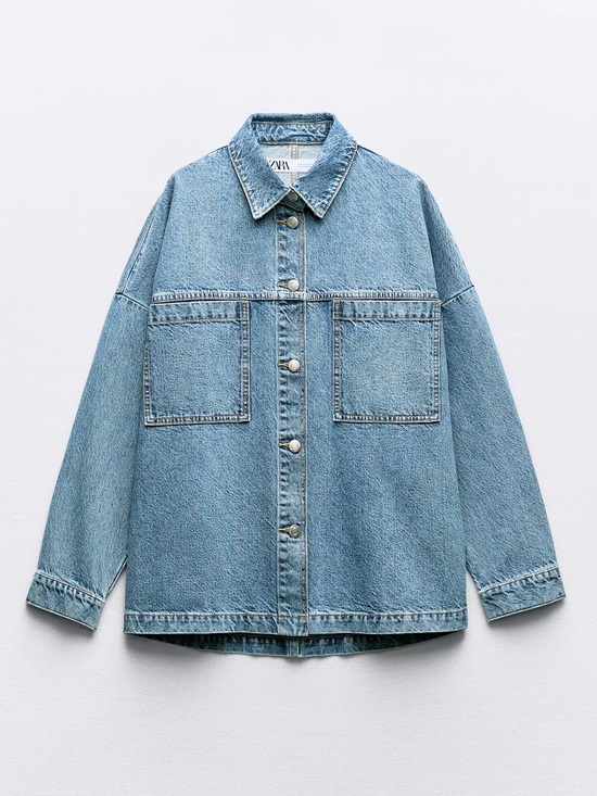 Zara Jackets & Blazers - Zara Patch Pocket Denim Jacket